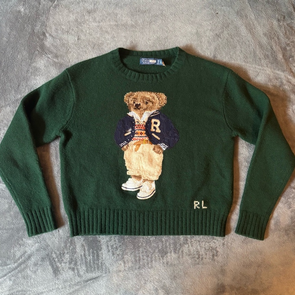 Ralph Lauren Polo Bear Wool-Cashmere Sweater - Picture 10 of 11